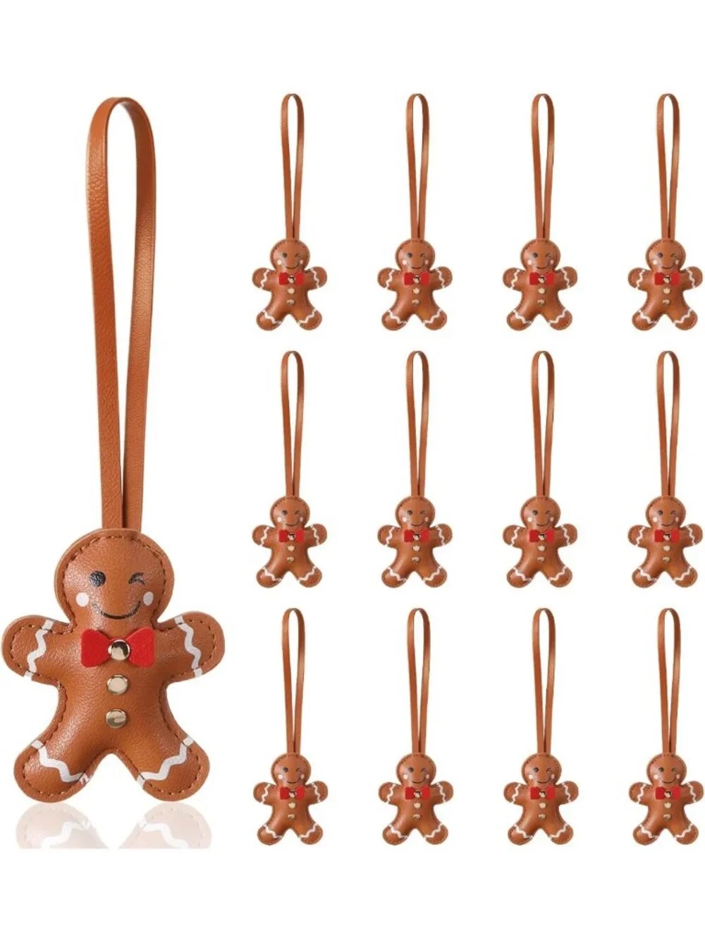 12 Pcs Stylish Leather Purse Charms - Unique Handbag Accessories for Fashion